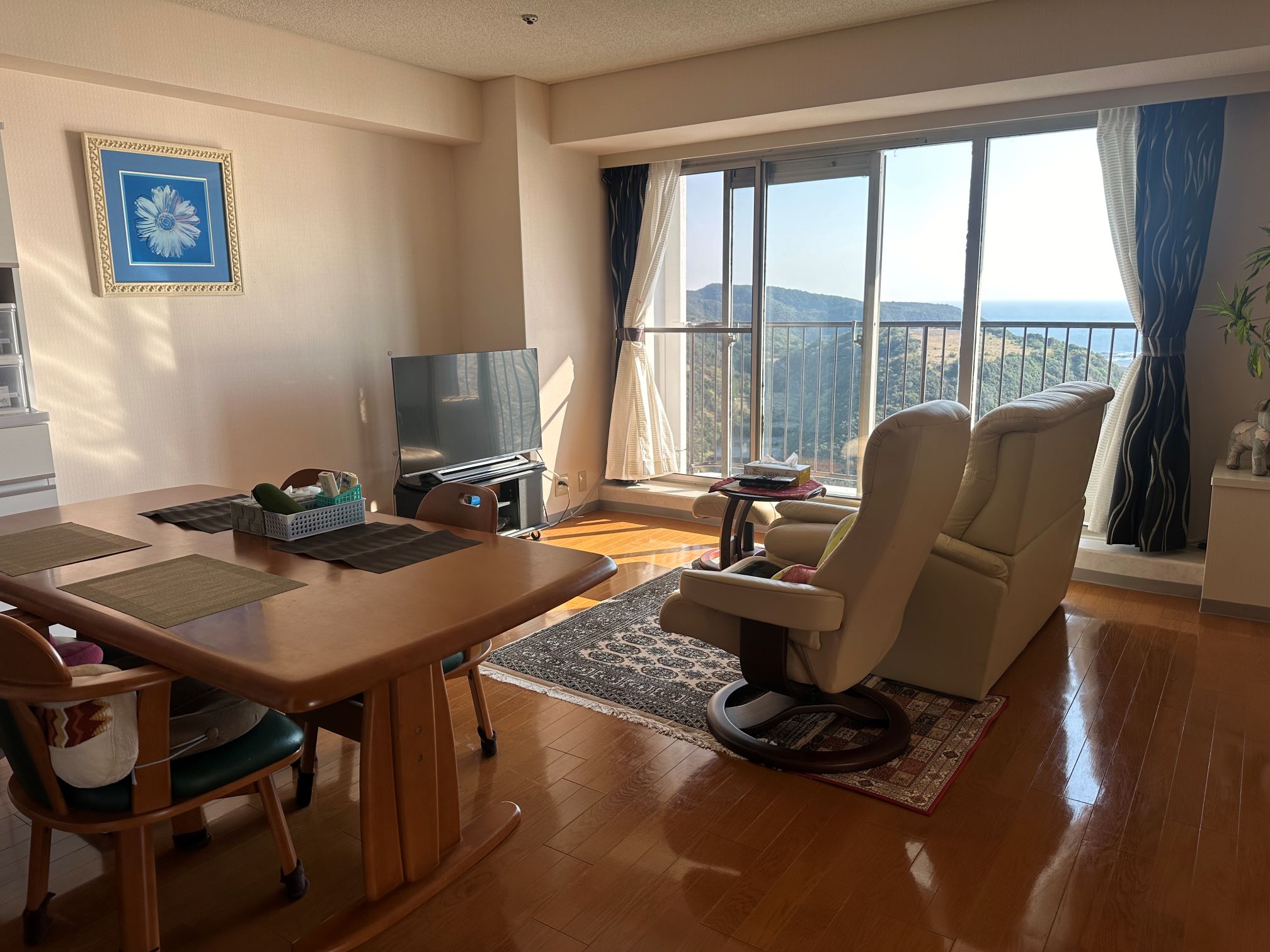 リビングは家財道具が少なく汚れも殆ど有りません。