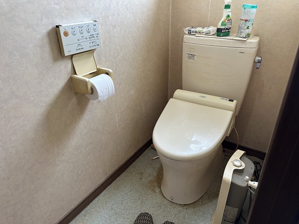 トイレは水洗です。