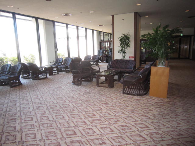 広々したロビーです。